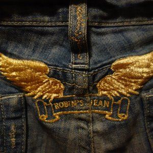 Robin's Jeans Embroidered Distressed Jean